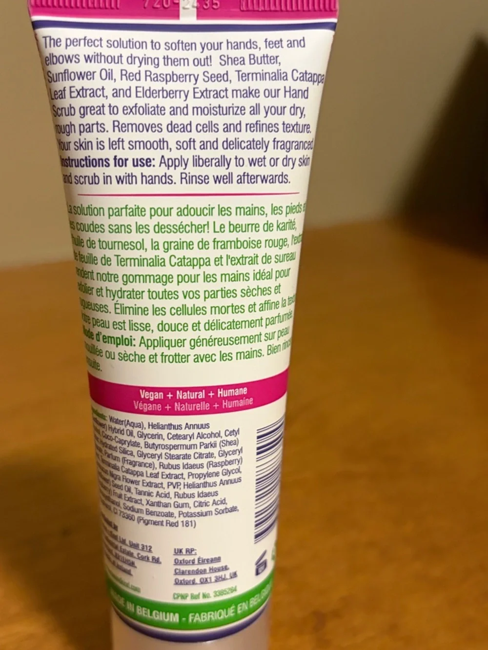Humankind Elderflower & Raspberry Moisturizing Hand Scrub - Picture 2 of 2
